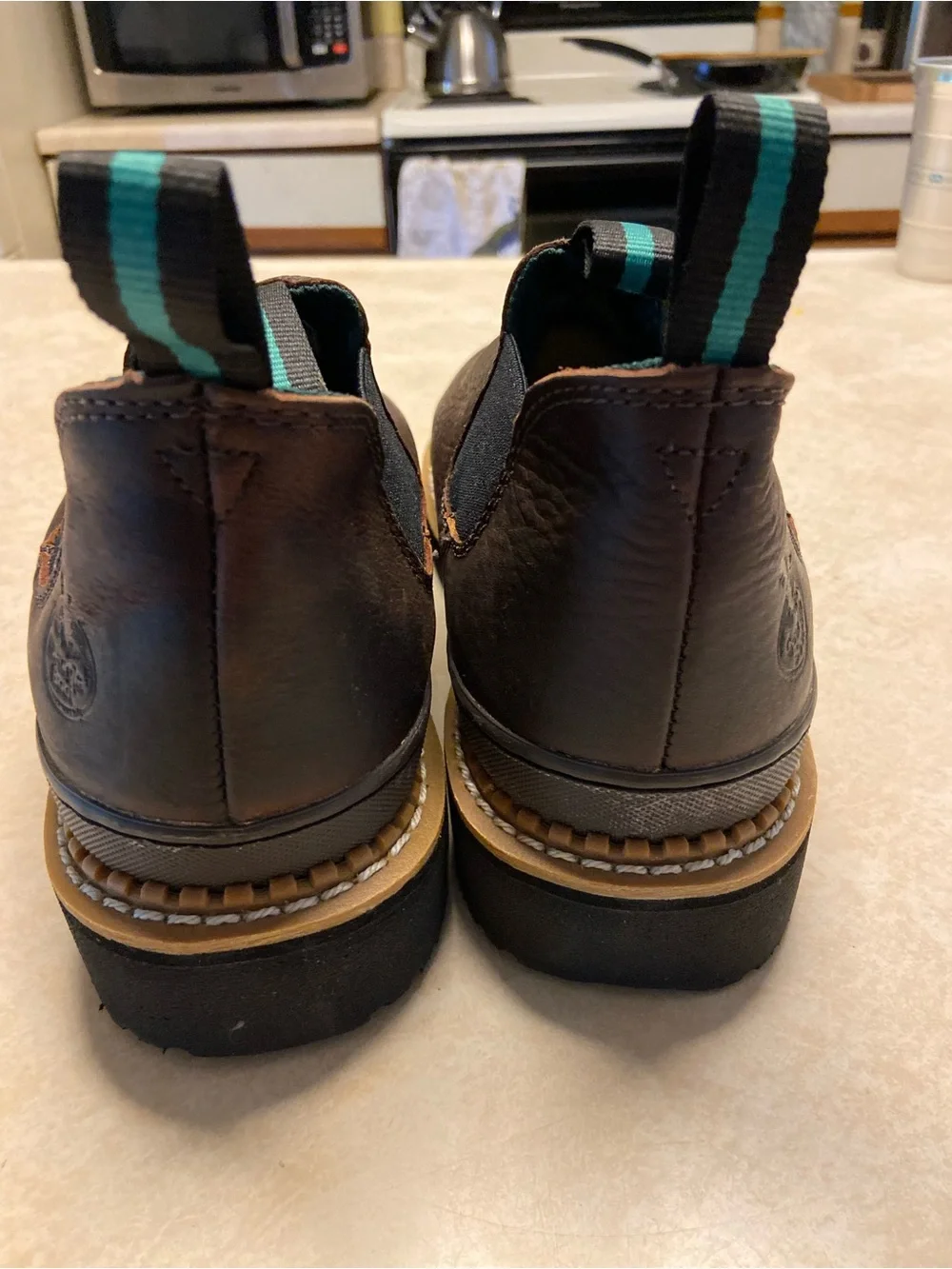 Georgia Boot Shoes Mens Size 10W Wide Georgia Giant Romeo Work Leather Brown Exc